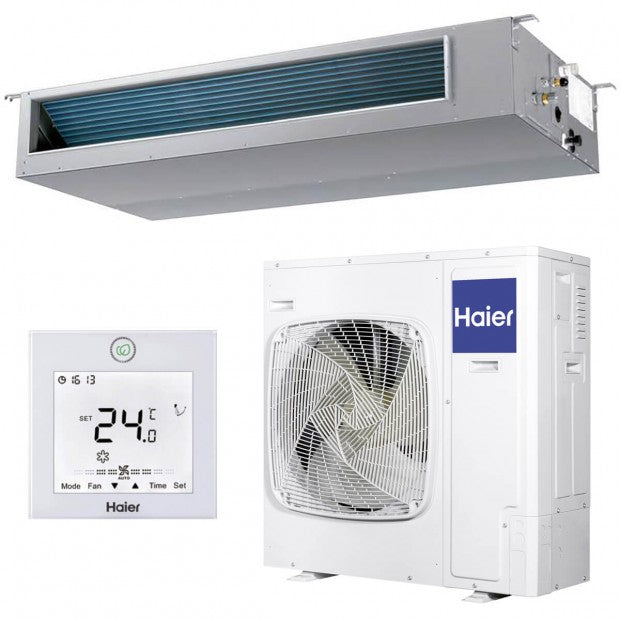 Sistema de aire acondicionado HAIER con conductos y termostato digital HAI-AD35SLIM HC opiniones