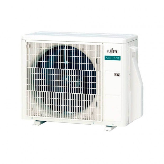 Unidad externa de split pared climatizador FUJ-3NGF89910 bajo consumo de Fujitsu en color blanco