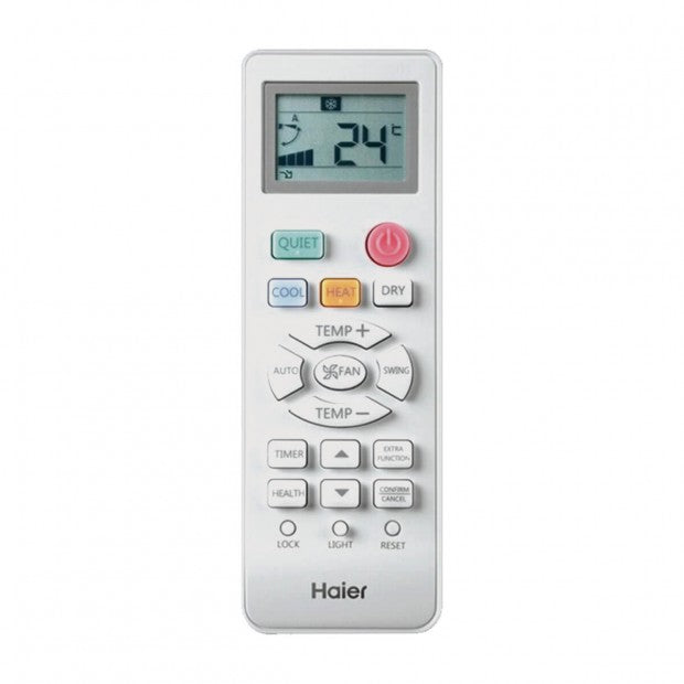 Control remoto para aire acondicionado HAI-GEOS R 25 de pared por Haier con pantalla digital y múltiples funciones