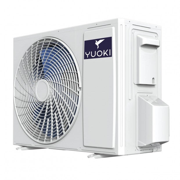 Unidad exterior split pared YUOKI modelo YUO-WIN25D bajo consumo en blanco